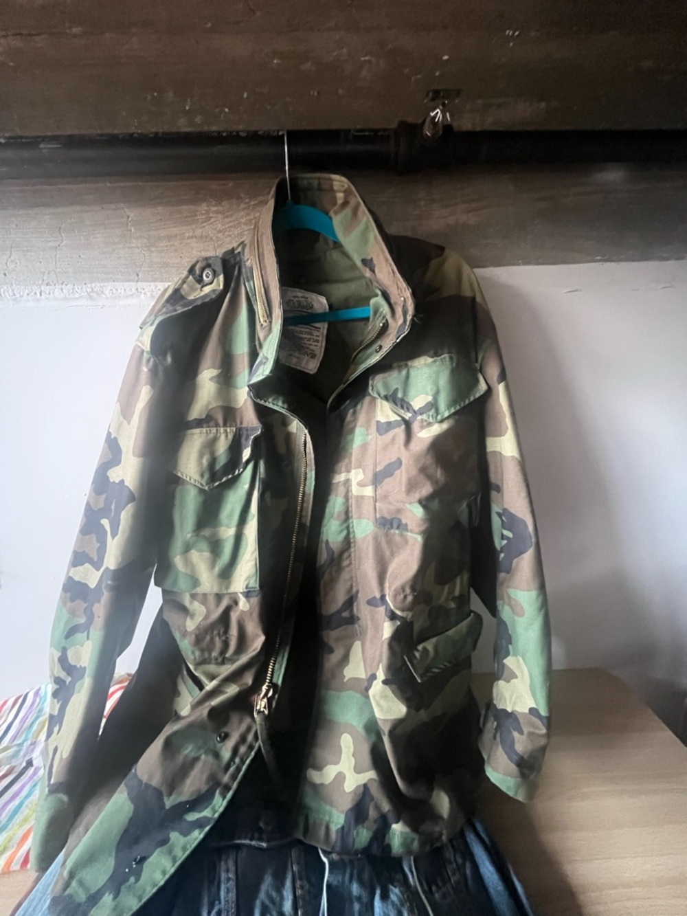 Men's Camouflage Military Field Jacket - Green Camo